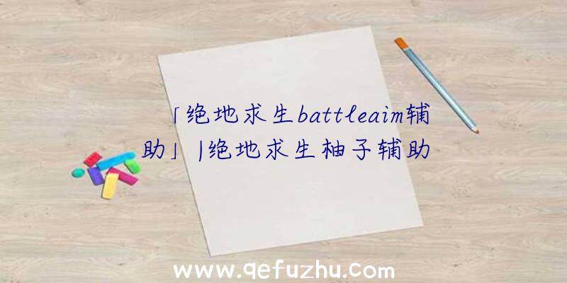 「绝地求生battleaim辅助」|绝地求生柚子辅助